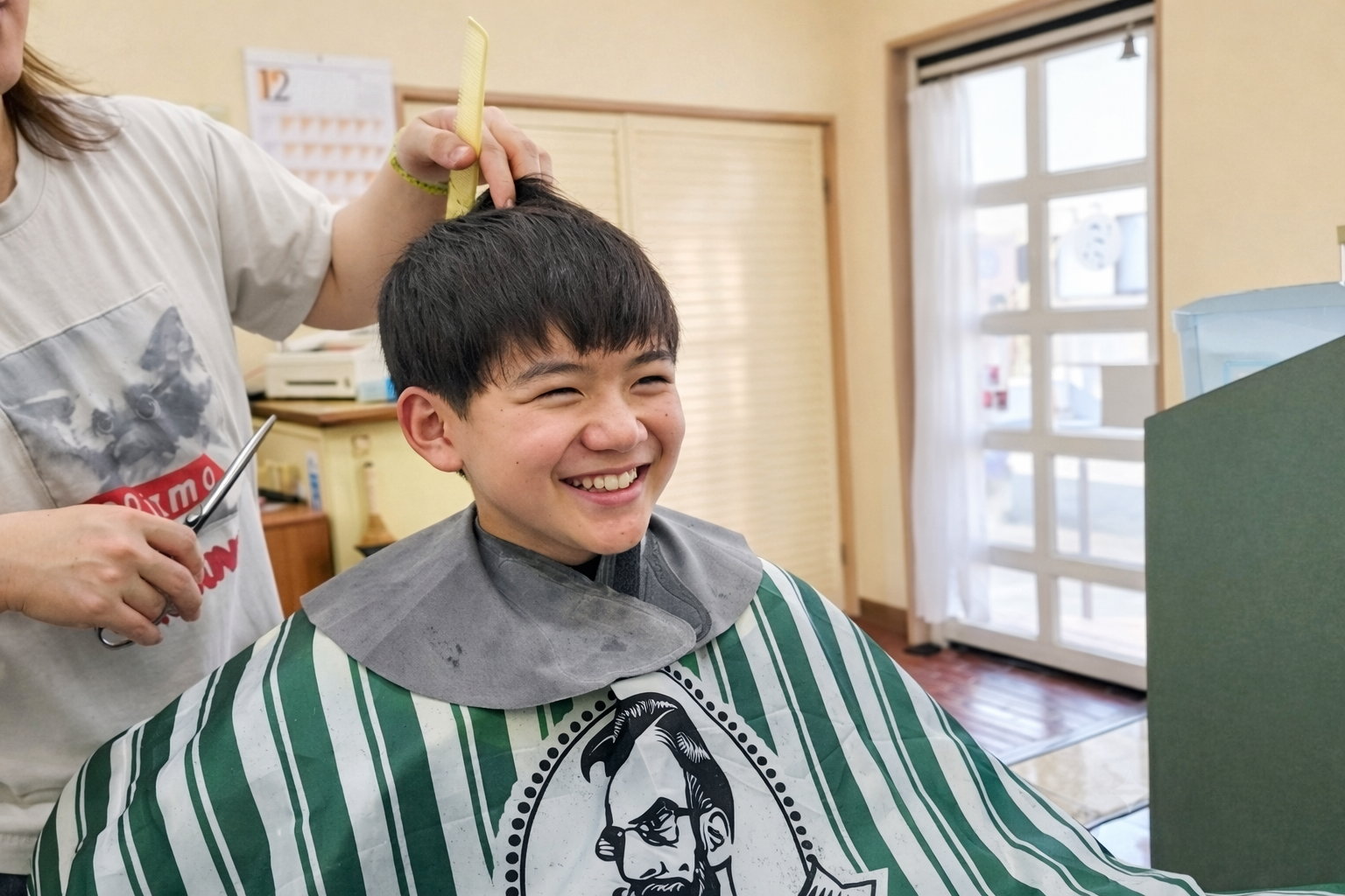 和歌山・海南の親子カットの様子