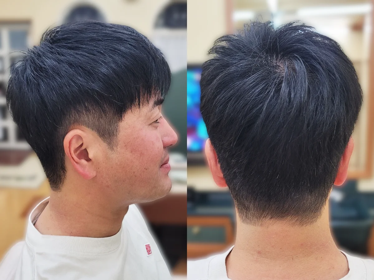 和歌山・海南のナチュラルメンズカット施術例